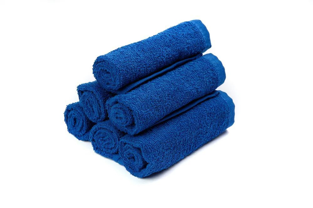 Салфетка (полотенце) махровая 30х30 Набор (20 шт.) Ярко-Синий для рук, для лица, для кормления/ для сервировски #1