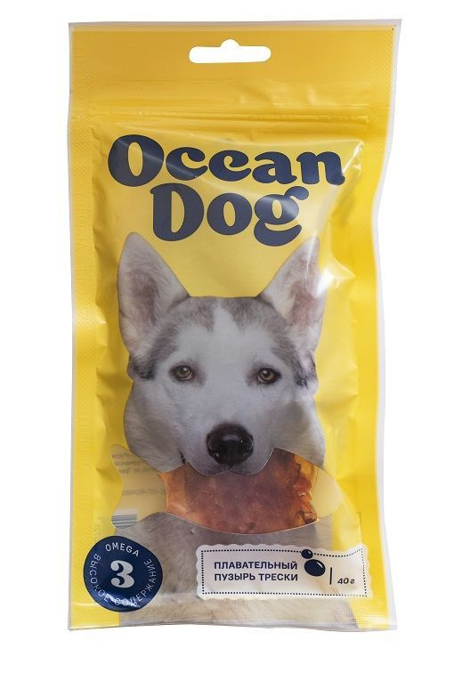 OCEANDOG Лакомство для собак, плавательный пузырь атлантической трески, сушёный, 40 г  #1