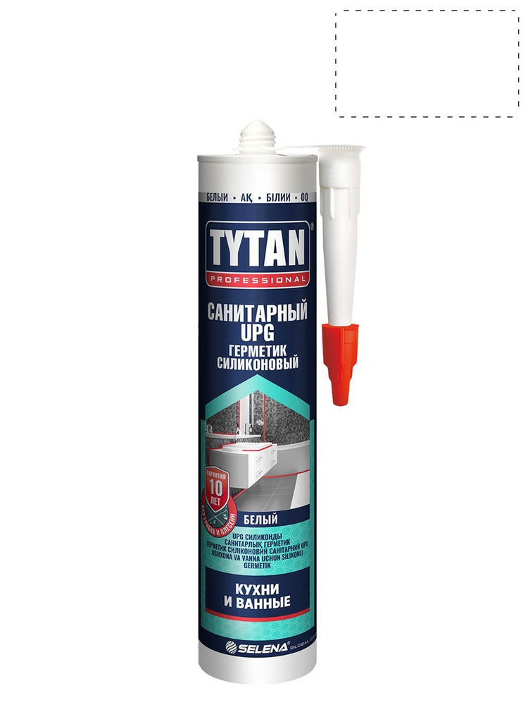 Герметик силиконовый санитарный Tytan Professional UPG белый 280 мл  #1