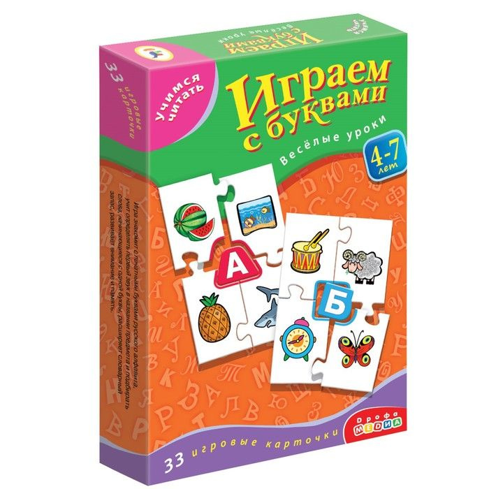 Настольная игра "Играем с буквами. Учимся читать" #1