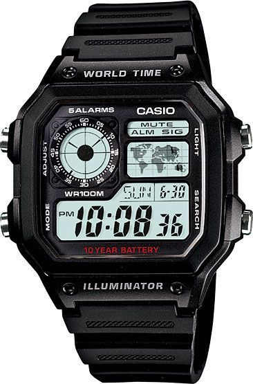 Наручные японские часы Casio Collection AE-1200WH-1A #1