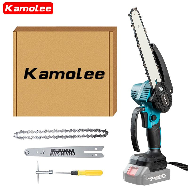 Kamolee Tool 24 В 8 "Бесщеточная Цепная Пила Аккумуляторная 2000 Вт Портативный Деревообрабатывающий #1