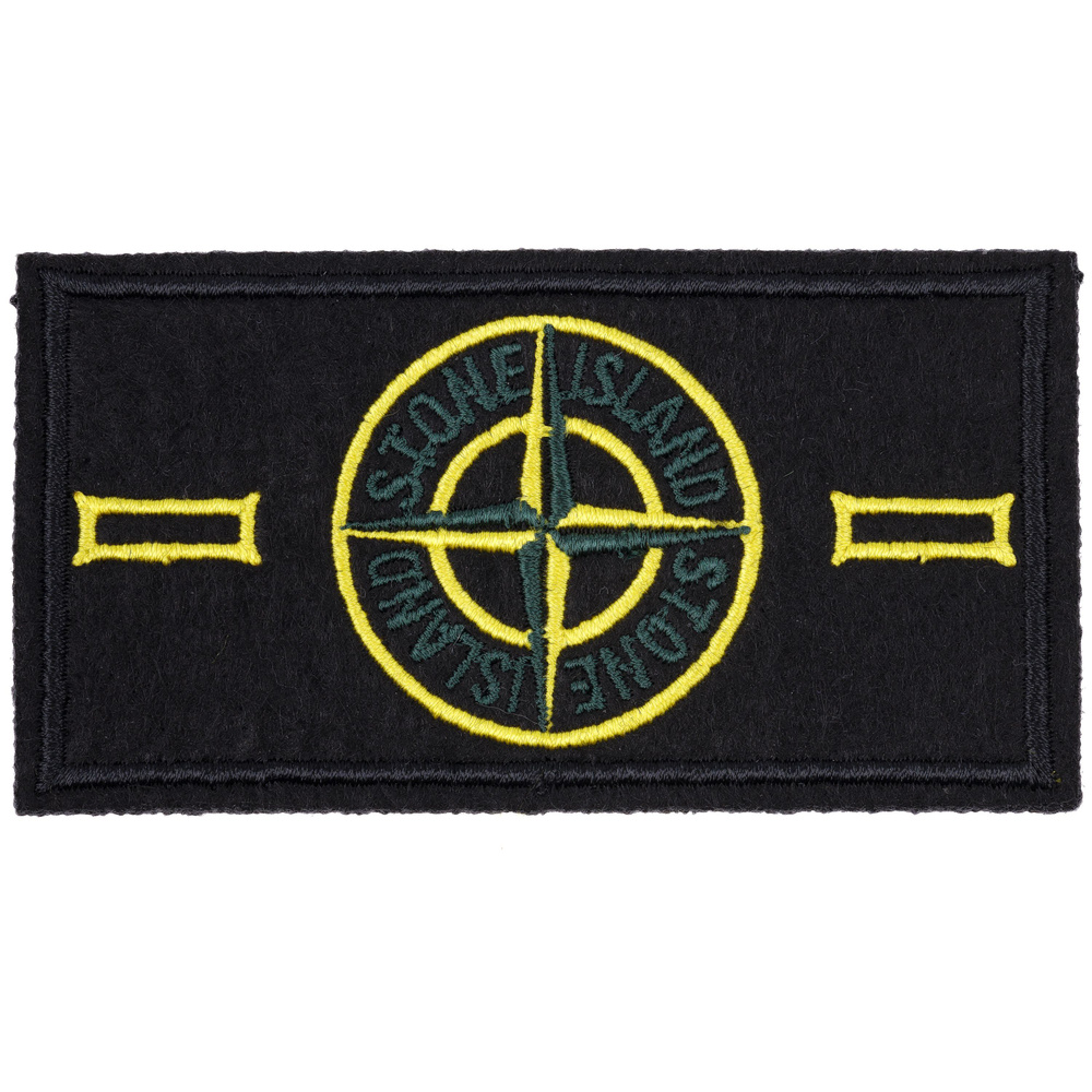 Нашивка, патч (patch) без липучки и клея Stone island, размер 9,5*5 см  #1