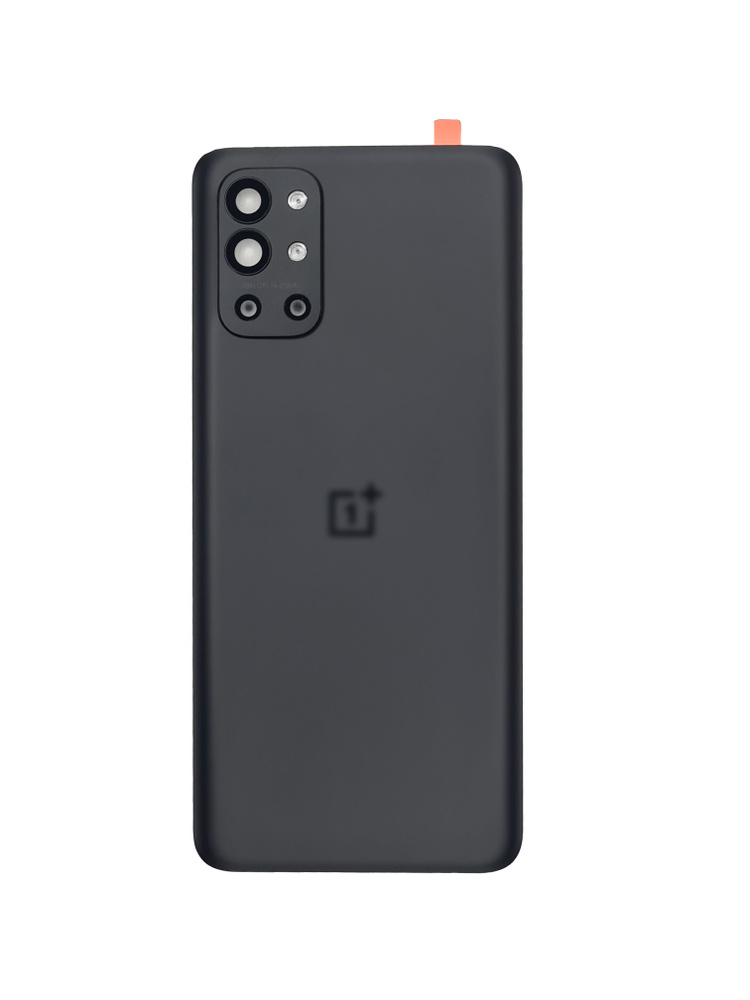 Задняя крышка для смартфона OnePlus 9R черная (Carbon Black) со стеклом камеры  #1