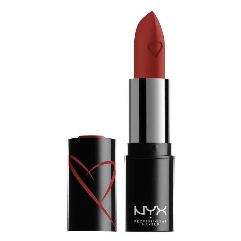 NYX Professional Makeup Помада для губ Shout Loud Satin Lipstick, матовая, тон: HOT IN HERE  #1