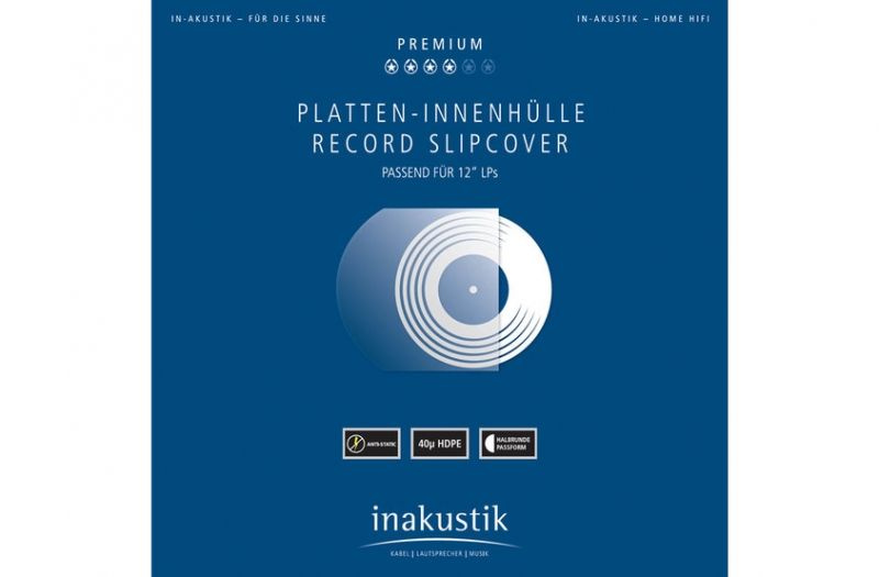 Пакет для виниловых пластинок Inakustik Premium LP sleeves Record slipcover, 004528005  #1