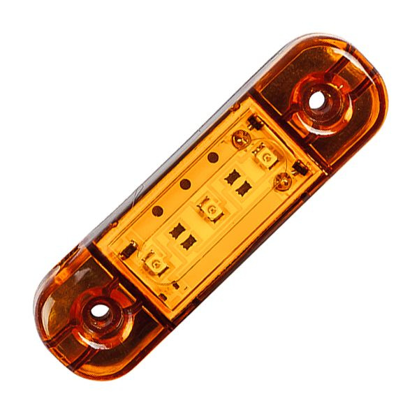 Фонарь габаритный прицепа ГФ22О LED оранжевый, с проводом  #1
