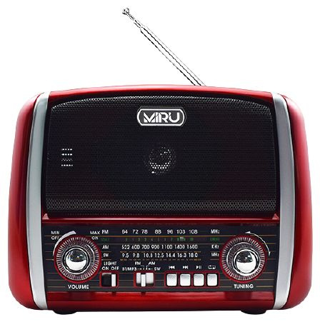 Радиоприемник MIRU SR-1025, красный #1
