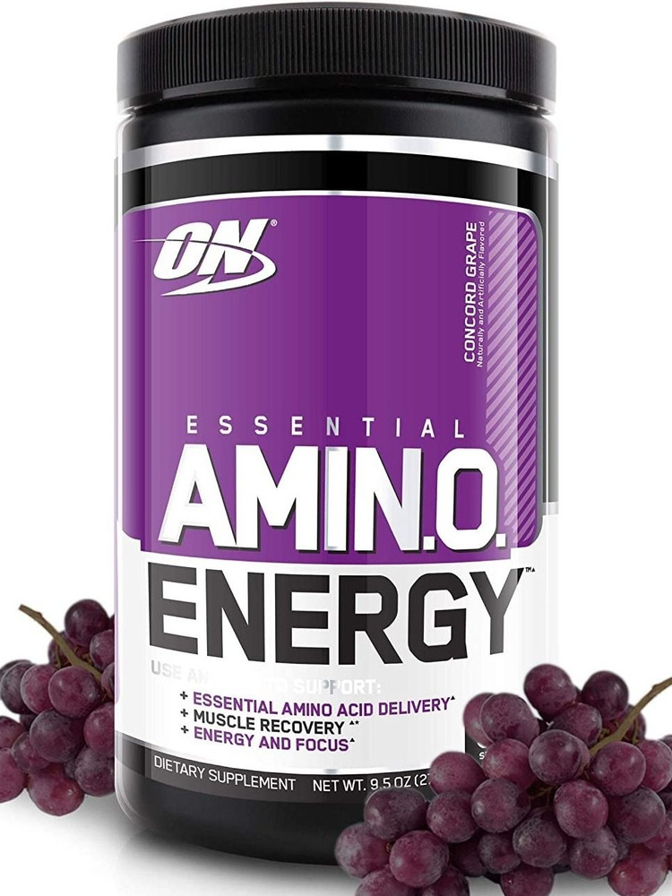 Аминокислоты OPTIMUM NUTRITION Essential Amino Energy 270 г, Красный Виноград  #1