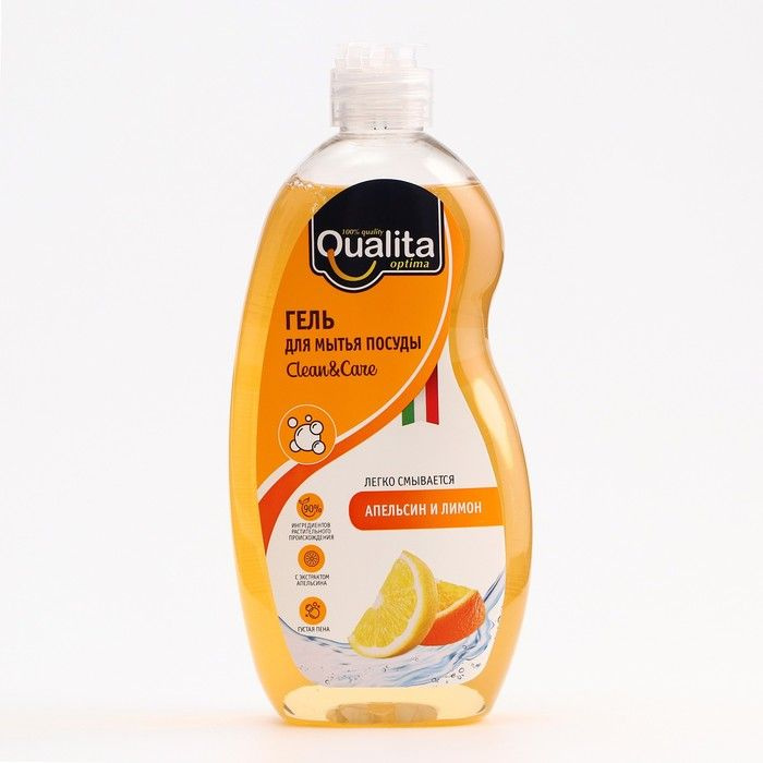 Средство для мытья посуды Qualita Lemon & Orange, 500 мл #1