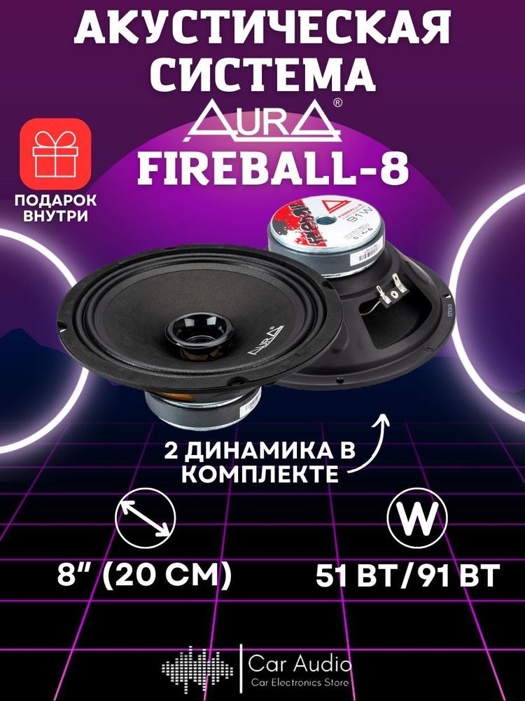 Акустическая система Aura FIREBALL-8 (20,3 cm) #1