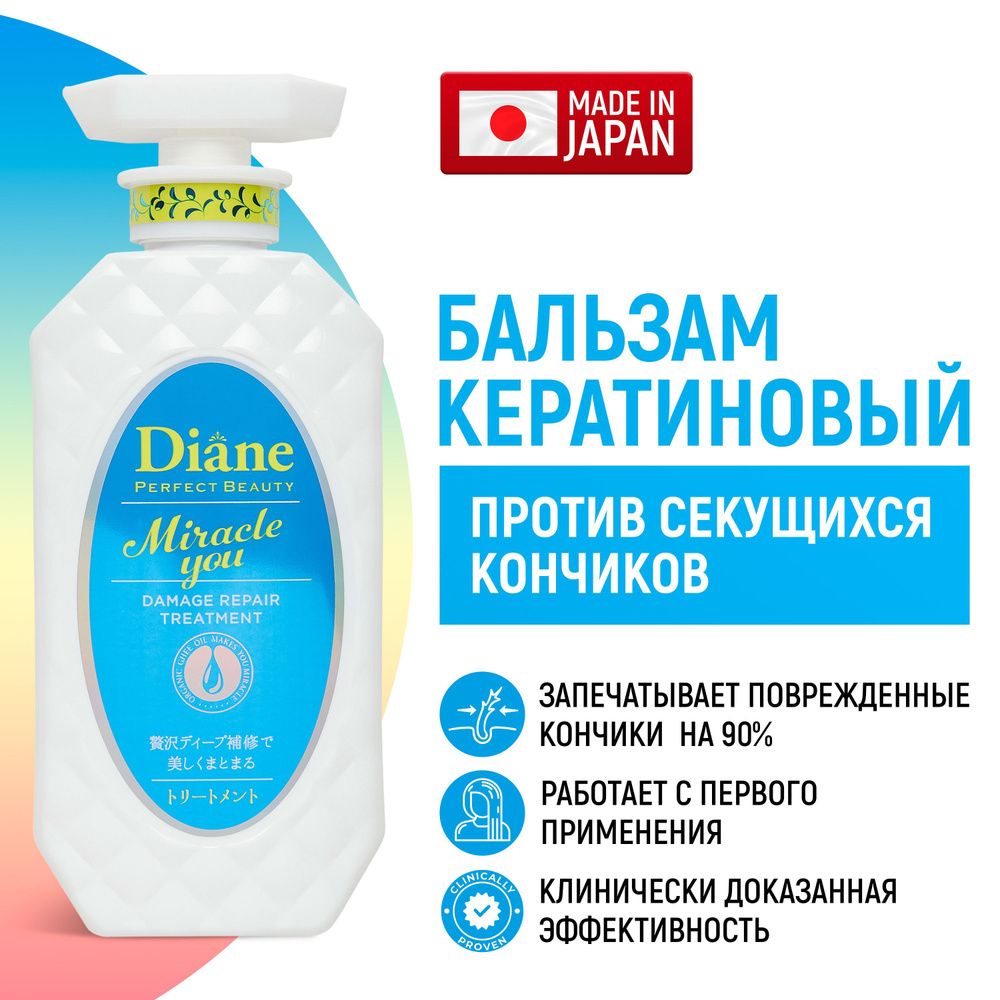 Moist Diane Бальзам для волос кератиновый Perfect Beauty Miracle You восстанавливающий, уплотняющий / #1