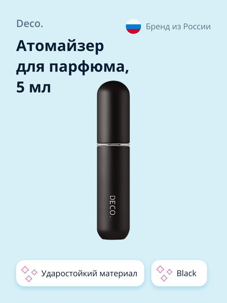 Атомайзер для парфюма DECO black 5 мл #1