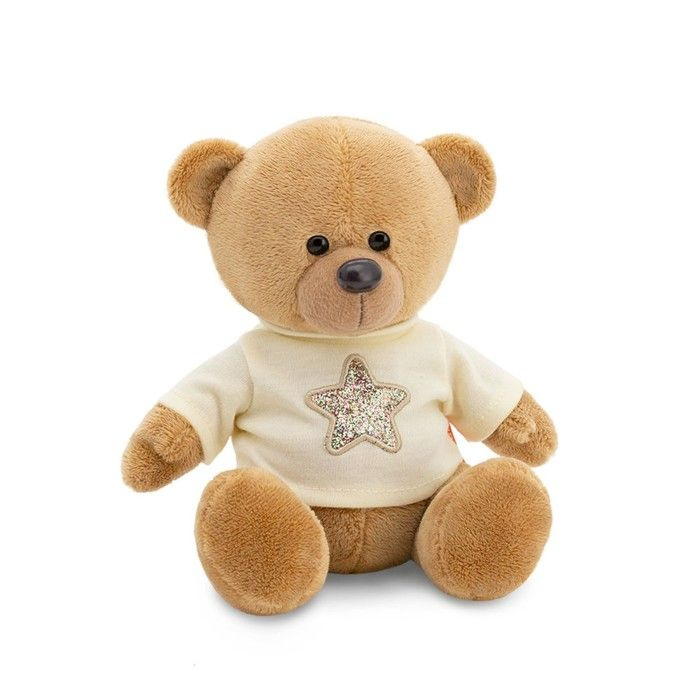 Мягкая игрушка Медведь Топтыжкин звезда, цвет коричневый 25 см  #1