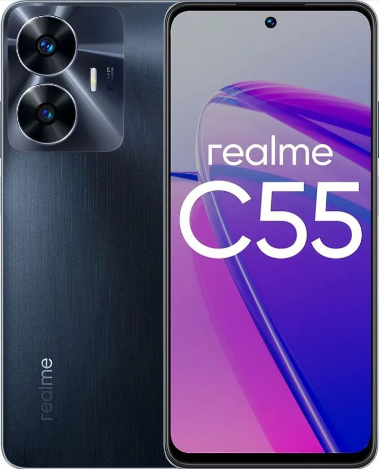 realme Смартфон C55 6/128 ГБ, черный #1