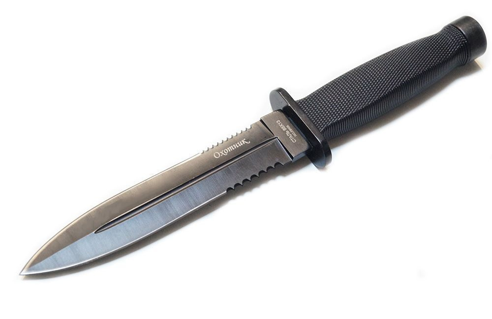 Нож туристический Охотник с серрейтором 65х13 #1