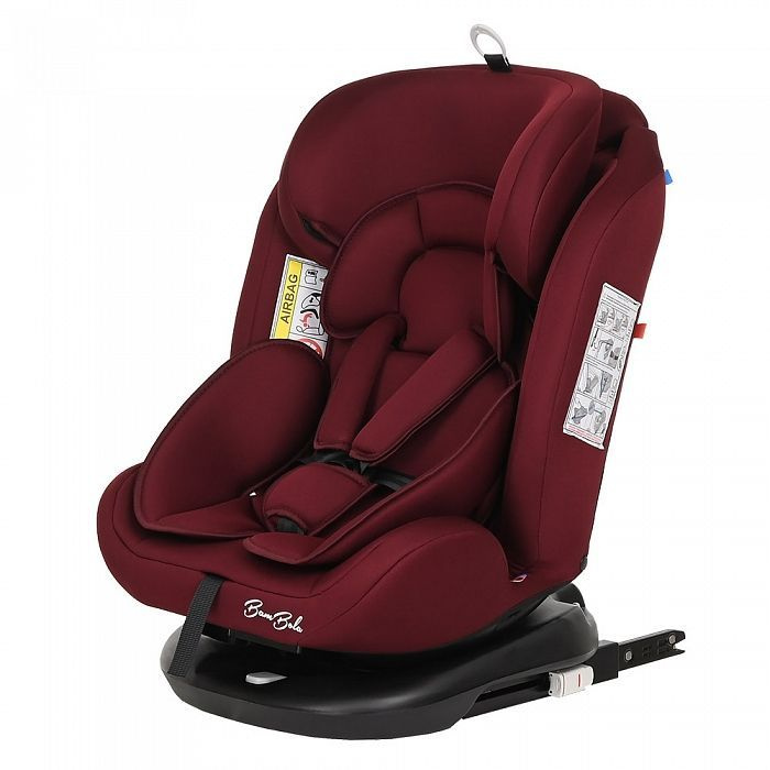 Детское автокресло 0-36 кг Bambola Minori Isofix поворотное на 360 от 0-36 кг группа 0/1/2/3 Темно-Красный #1