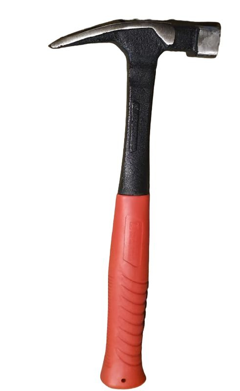 Молоток-гвоздодер с фиберглассовой ручкой Профи 600 г магнитный держатель  #1