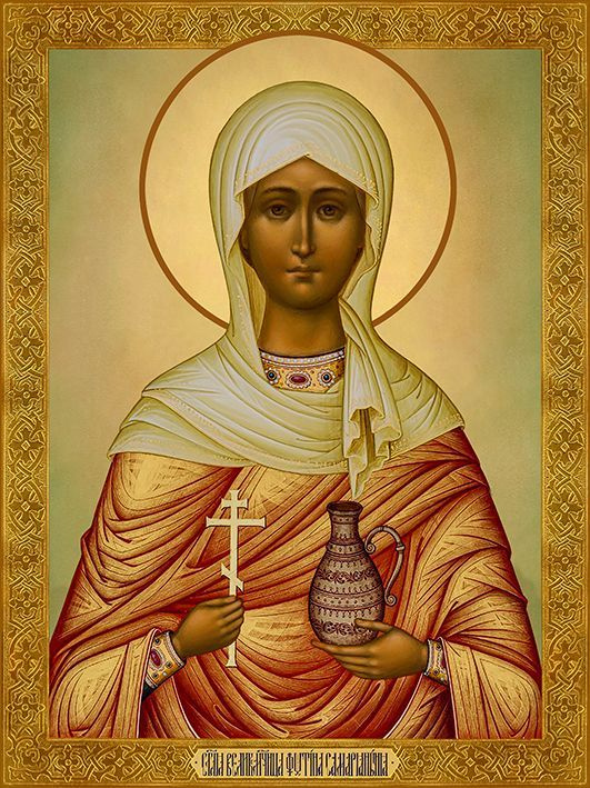 икона Святая мученица Фотиния (Светлана) на дереве - купить по низким ...