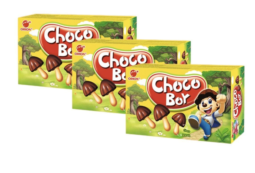 ORION Печенье Choco Boy, 90 г х 3 шт #1