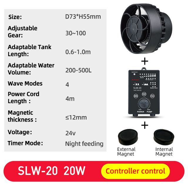 Серия Jebao SLW Wifi APP Control Аквариумный морской резервуар SLW-20 WaveMaker Погружной водяной насос #1