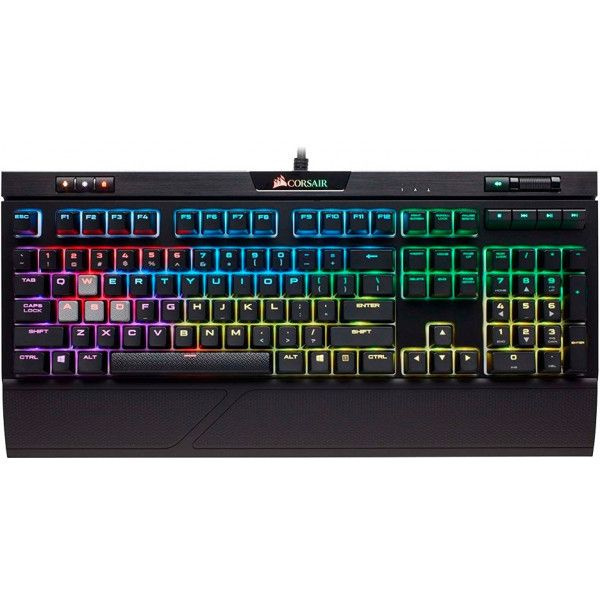 Игровая механическая клавиатура Corsair Strafe RGB MK.2 (Cherry MX Red) #1