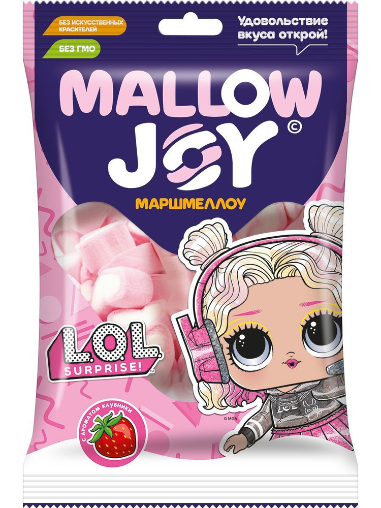 Конфитрейд LOL MALLOW JOY Маршмеллоу во флоупаке со вкусом клубники, 100г.  #1
