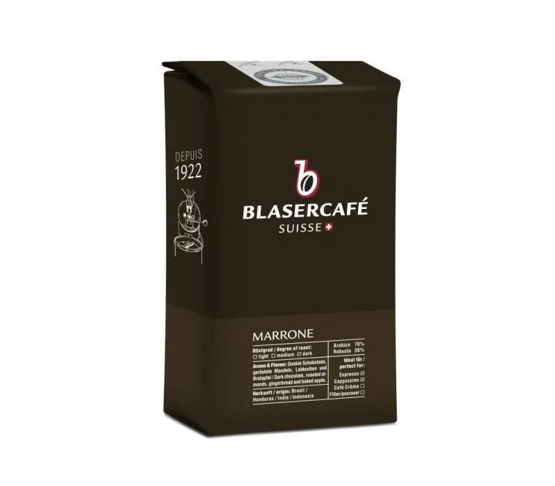 Кофе в зернах, жареный Blasercafe "Marrone", 250гр #1