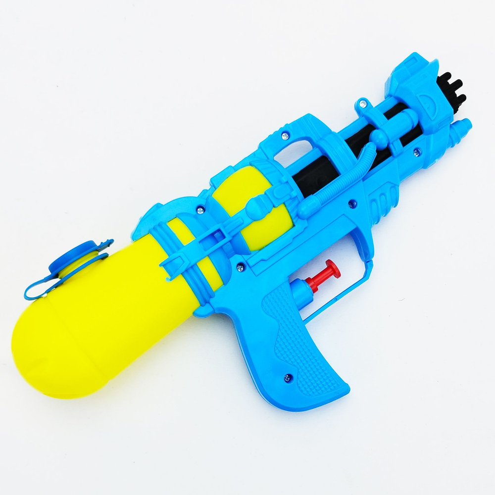 Водный пистолет бластер детский, цвет - синий,черный, 25см, объем бака - 200мл  #1