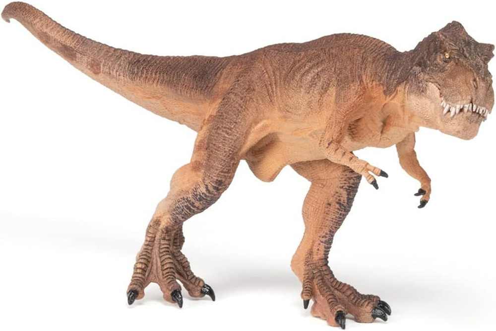 Фигурка 55075 Коричневый бегущий тираннозавр Рекс Papo #1