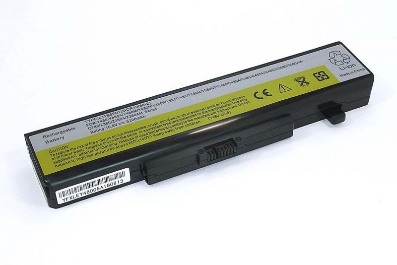 Аккумулятор для ноутбука Amperin для Lenovo Ideapad Y480,V480 (L11S6F01) 5200mAh OEM черная  #1