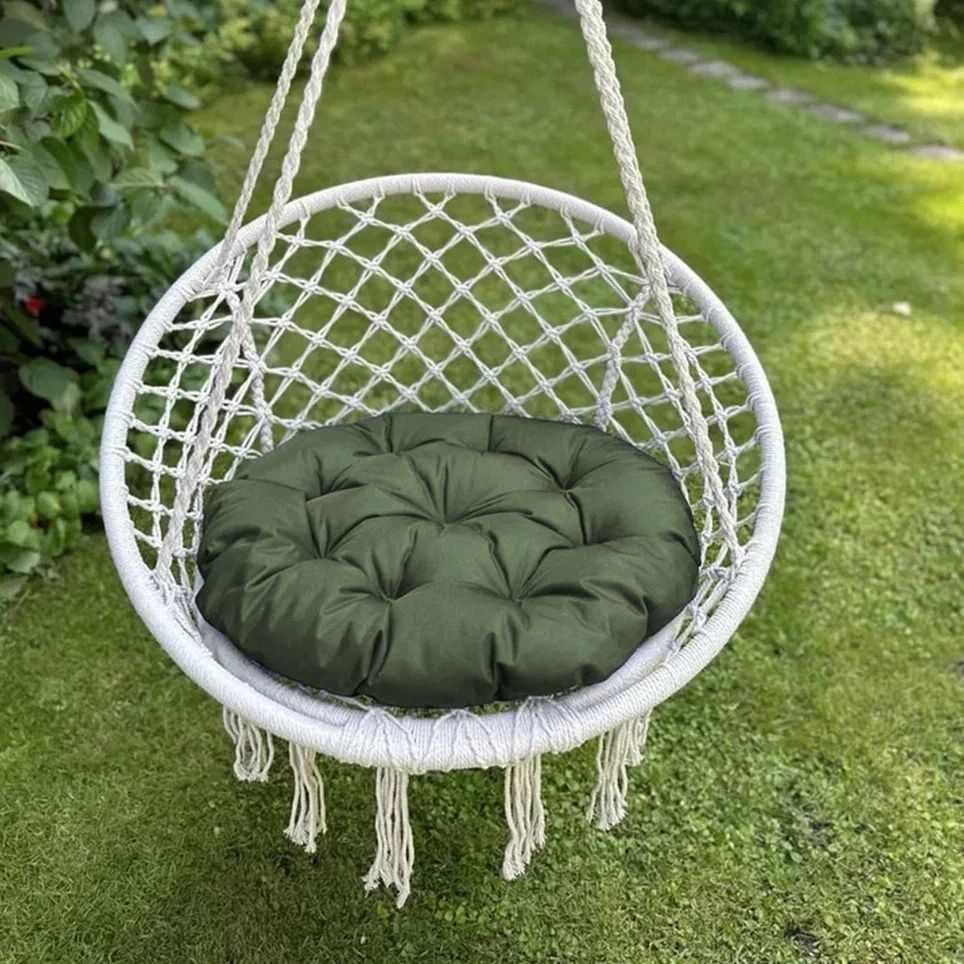 Круглая подушка для садовых качелей Вилли, напольная сидушка 60D  #1
