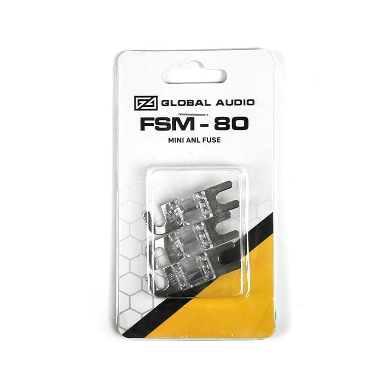 Предохранитель miniANL Global Audio FSM-80, 80A (4 шт упаковке) для автозвука  #1
