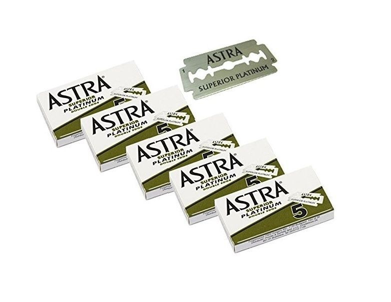 ASTRA SUPERIOR PLATINUM / Лезвия классические для Т-образных станков, двусторонние, 25 шт  #1