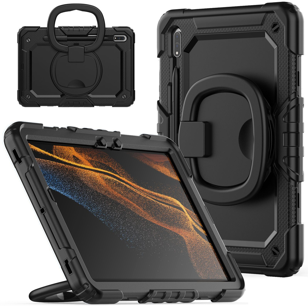 Чехол для Samsung Galaxy Tab S7 / Tab S8 11" Smart-D противоударный черный  #1