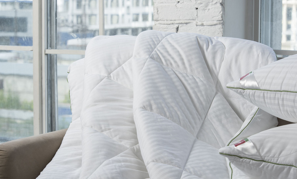 Легкие сны Одеяло Евро 200x220 см, Летнее, с наполнителем Полиэстер, Бамбук, комплект из 1 шт  #1