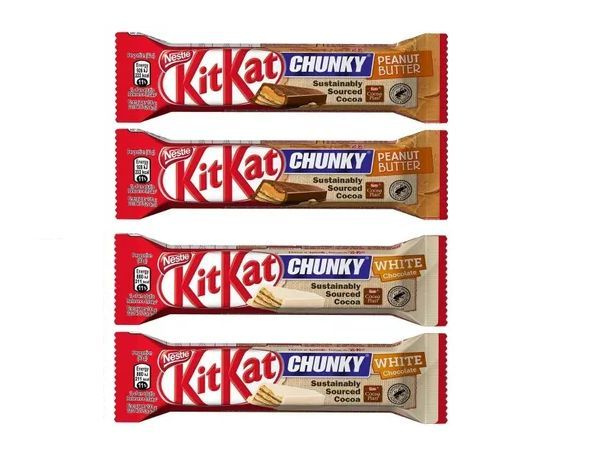 Набор из батончиков KitKat Chunky ( White, Penaut) 4 шт по 42г #1