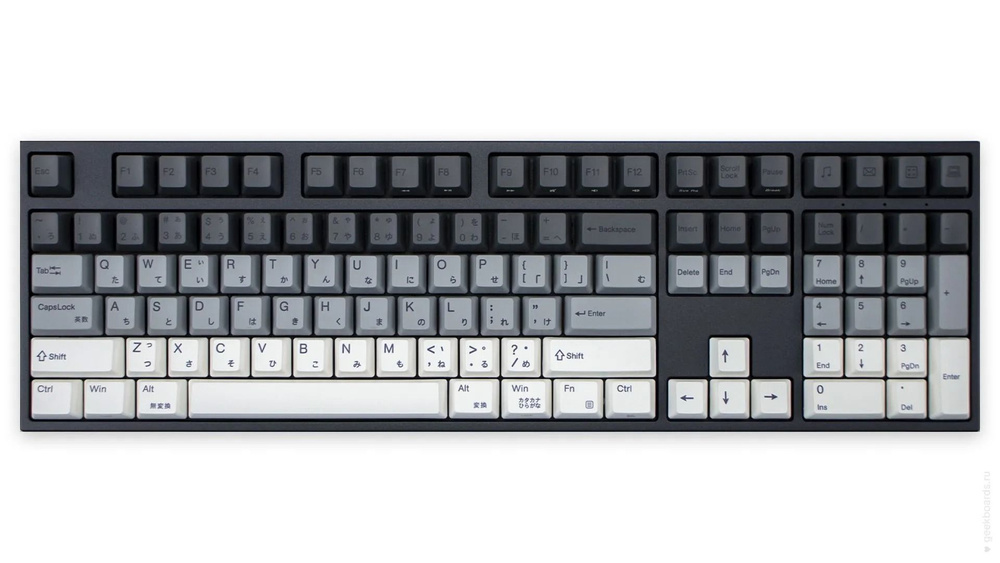 Varmilo Игровая клавиатура проводная Yakumo VEA108, (Cherry MX Brown), Русская раскладка, белый, серый #1