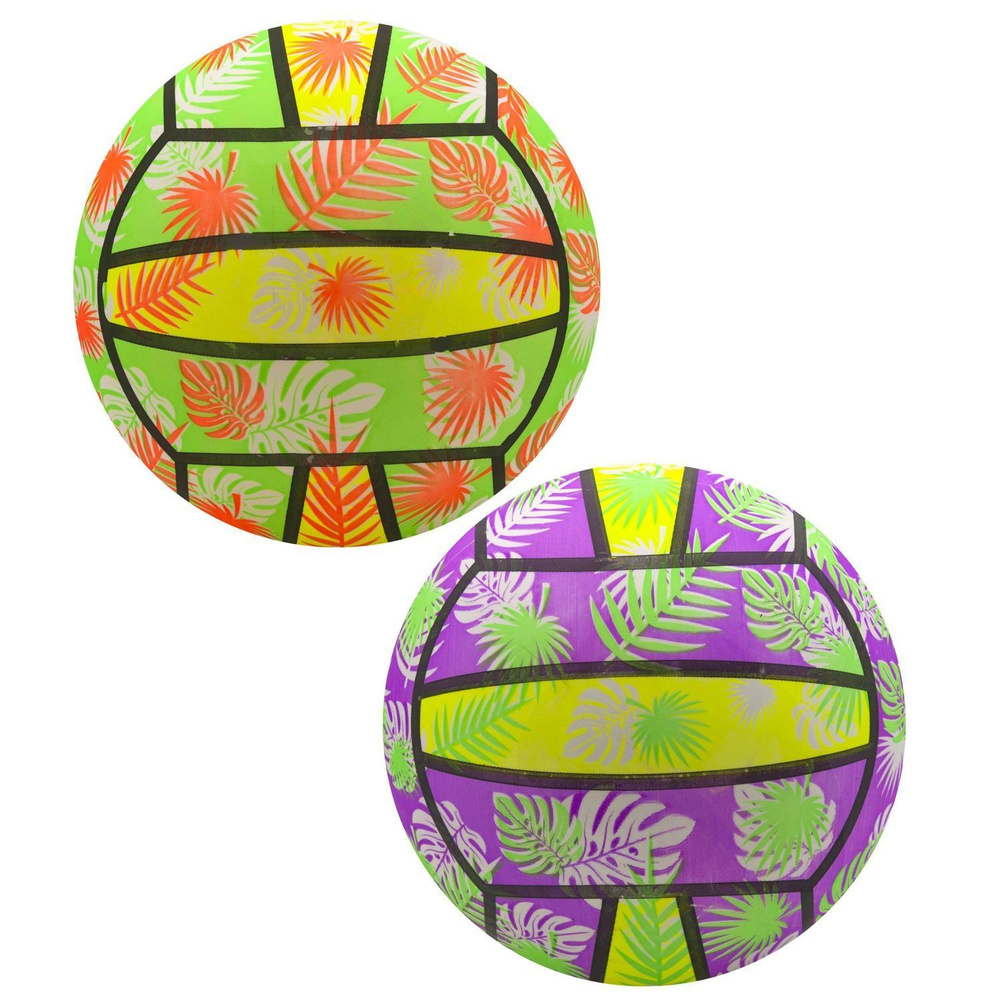 Мяч резиновый детский 22 см Волейбол набор 2 шт #1