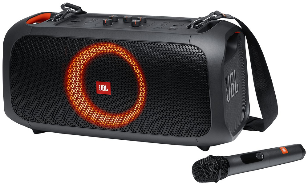 Портативная акустика JBL PartyBox On-The-Go, 100 Вт, черный #1