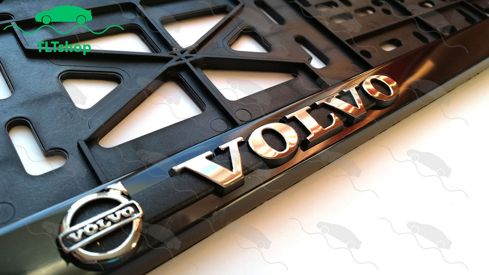 Рамка для номера - для автомобилей Volvo Вольво, 1 шт #1