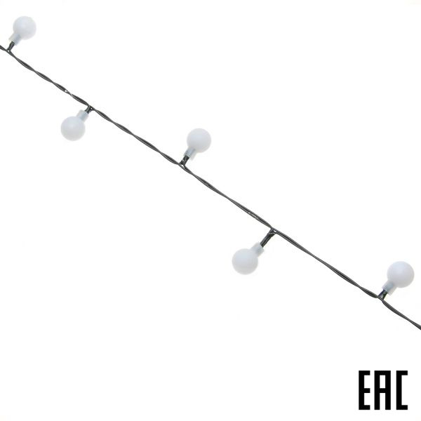 Гирлянда светодиодная "Шарики" ЭРА 5м 50LED D 18мм мультиколор IP20 220В ENIN-18BM Б0047968  #1