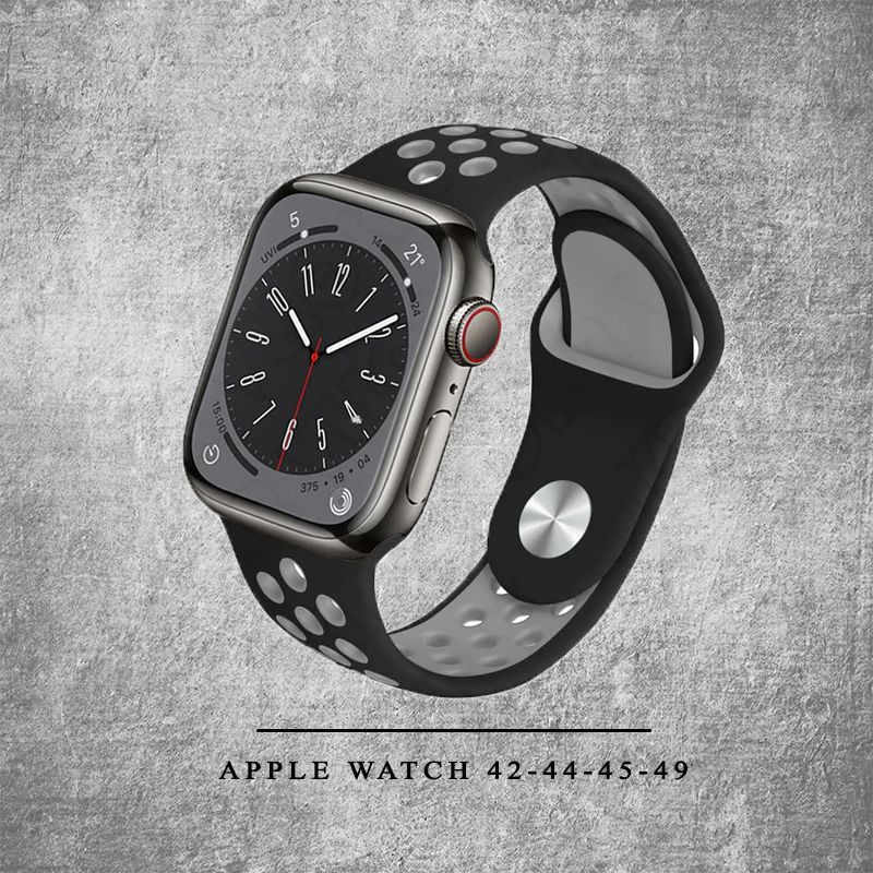 Силиконовый ремешок для Apple Watch Silicone 42-44-45-49 мм / браслет на эпл вотч Apple Watch Ultra, #1