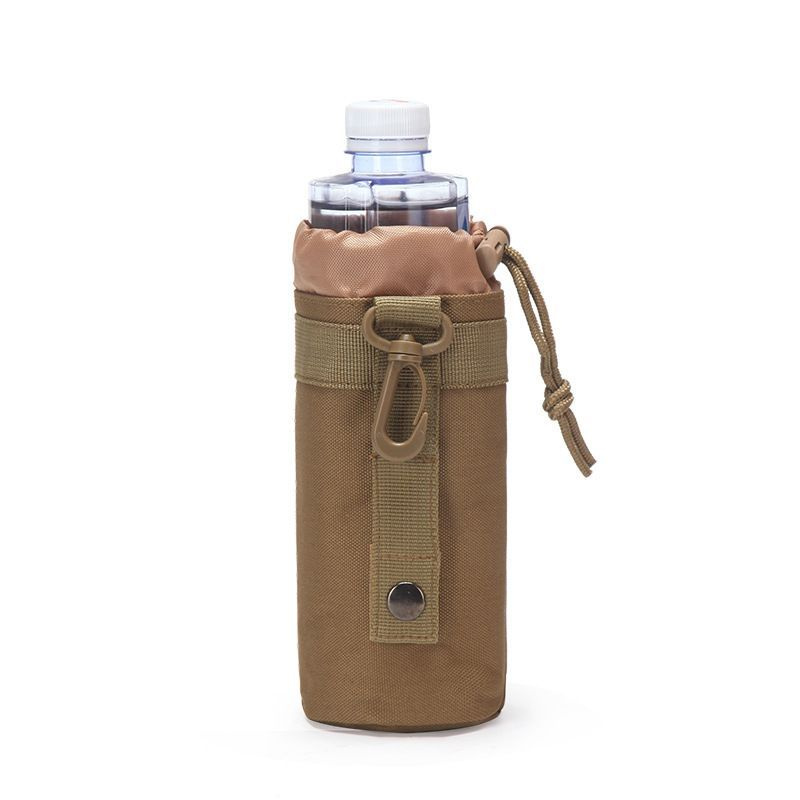 Тактический подсумок коричневый для бутылки с водой. Чехол для улицы с системой Molle.  #1