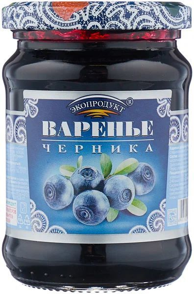 Варенье десертное Экопродукт Черника, 325г #1