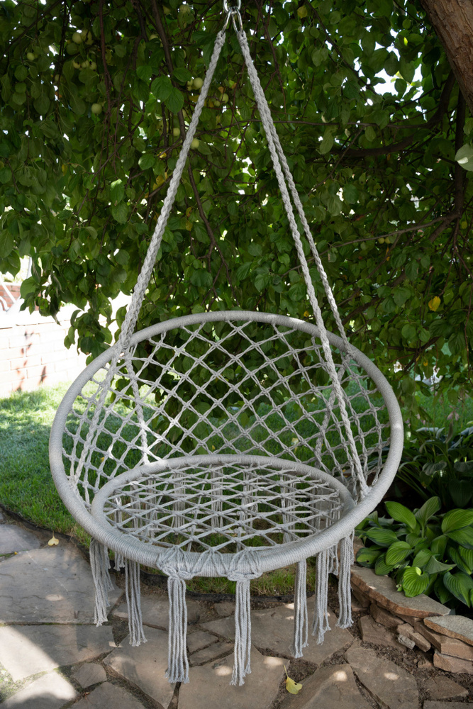Кресло-качели NOLITA d80xh120см, до 110кг, садовое, подвесное, для дачи, гамак  #1