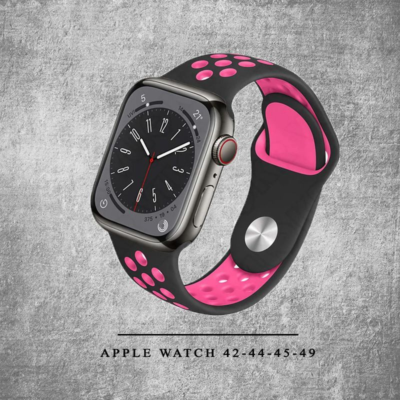 Силиконовый ремешок для Apple Watch Silicone 42-44-45-49 мм / браслет на эпл вотч Apple Watch Ultra, #1