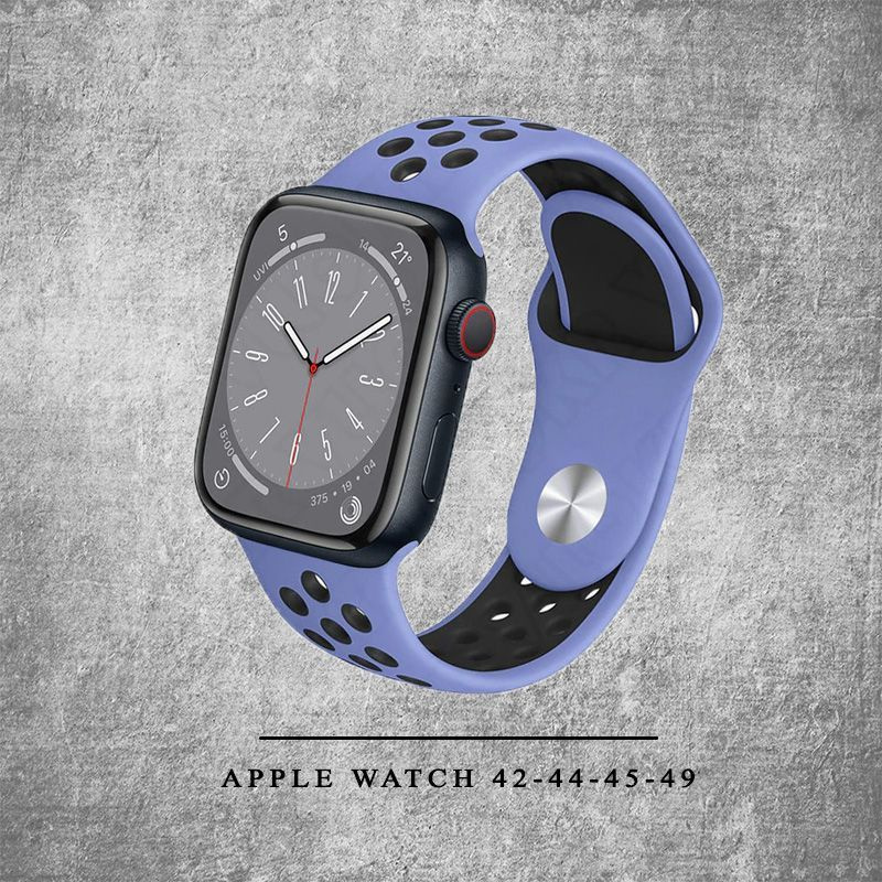 Силиконовый ремешок для Apple Watch Silicone 42-44-45-49 мм / браслет на эпл вотч Apple Watch Ultra, #1