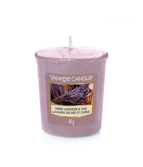 Yankee Candle Свеча ароматическая "Кора дуба и лаванда", 6 см х 6 см, 1 шт  #1