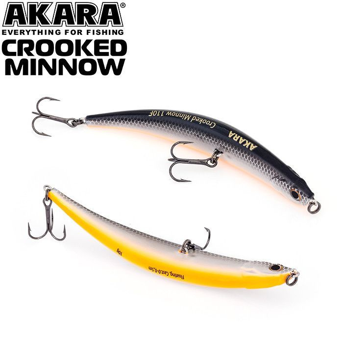 Воблер Akara Crooked Minnow 110F 10гр. A9 #1